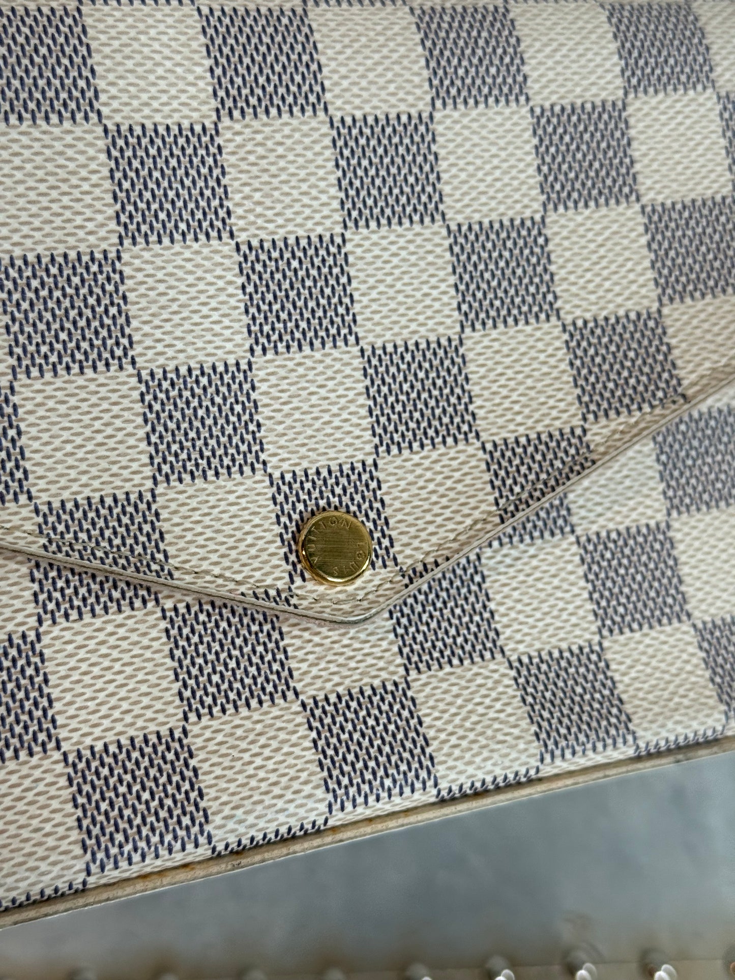 Pre-owned Authentic Louis Vuitton Felicie Pochette Monogram Crossbody Bag