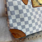 Pre-owned Louis Vuitton Hampstead PM Damier Azur Tote / Shoulder Bag