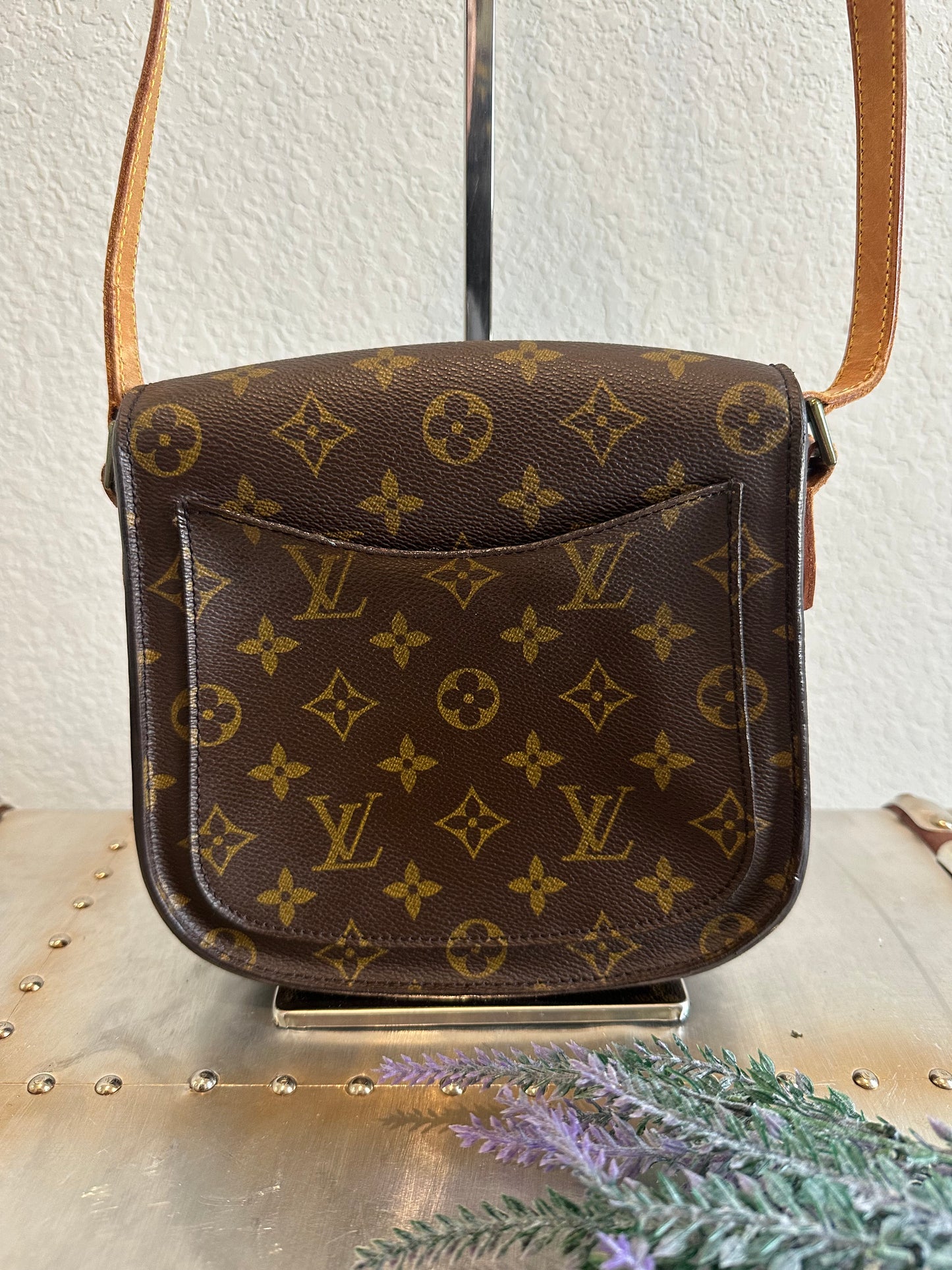 Pre-owned Authentic Louis Vuitton Saint Cloud MM Monogram Shoulder / Crossbody Bag