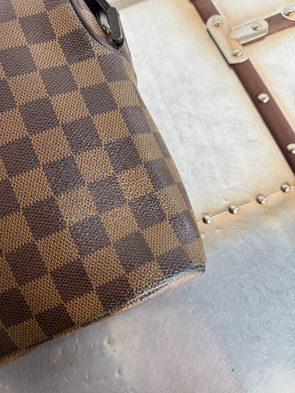 Pre-owned Authentic Louis Vuitton Olav PM  Damier Ebene Crossbody Bag