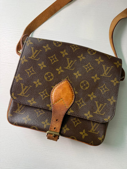 Pre-owned Louis Vuitton Cartouchiere GM Monogram Shoulder / Crossbody Bag