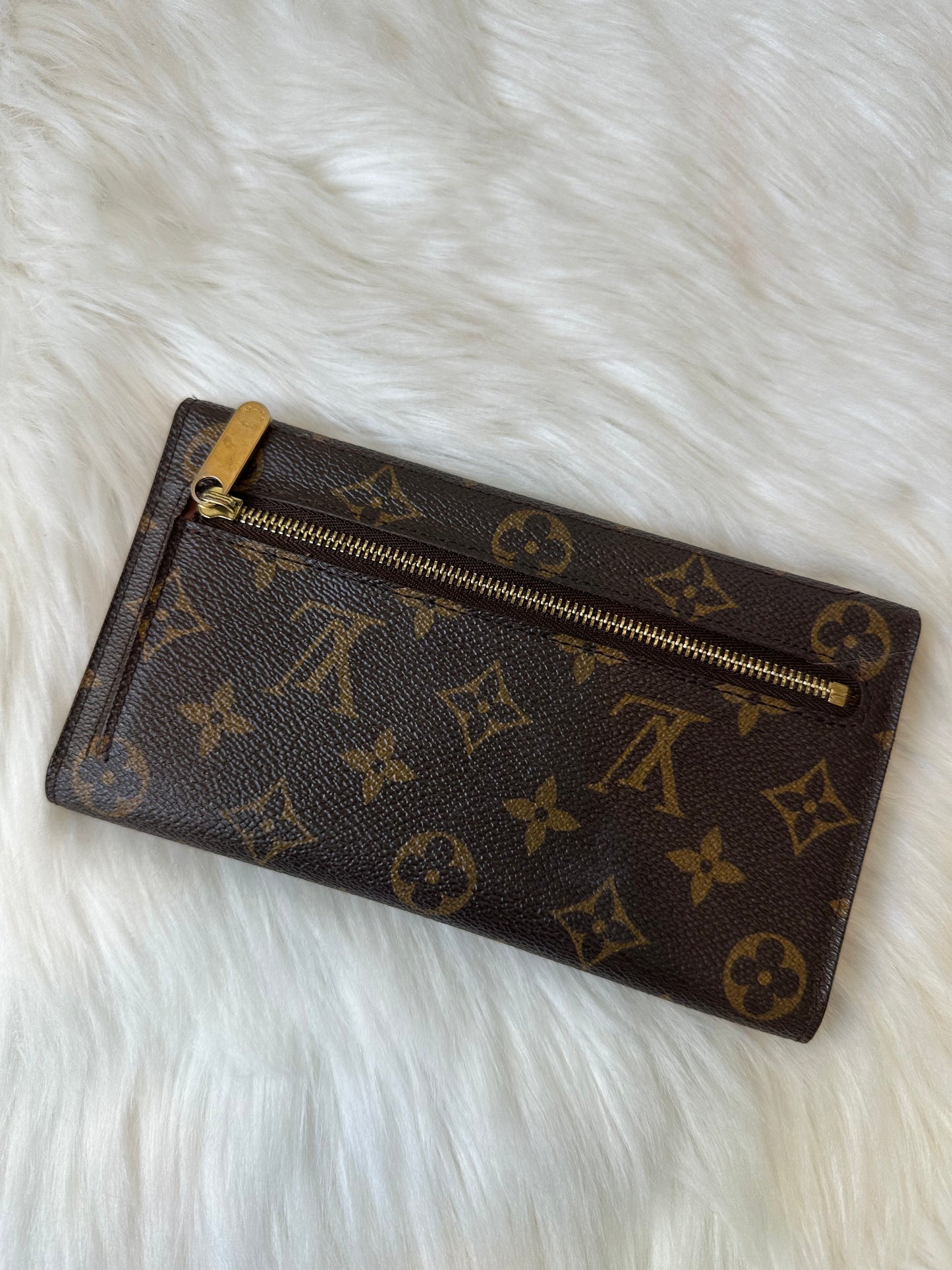 Pre-owned Authentic Louis Vuitton Eugenie Monogram Long Wallet