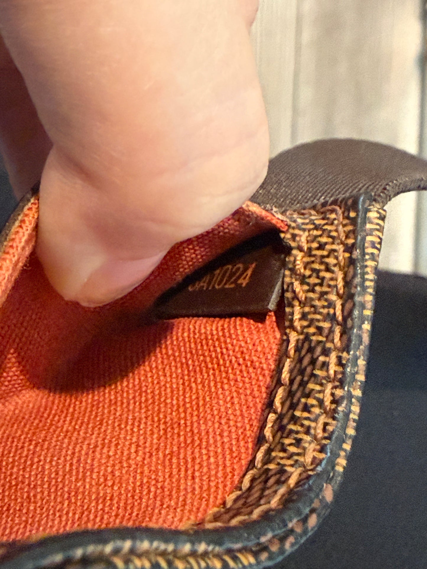 Pre-owned Authentic Louis Vuitton Damier Ebene Geronimos Body Bag