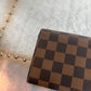 Pre-owned Authentic Louis Vuitton Portefeuille Sarah Damier Ebene Long Wallet
