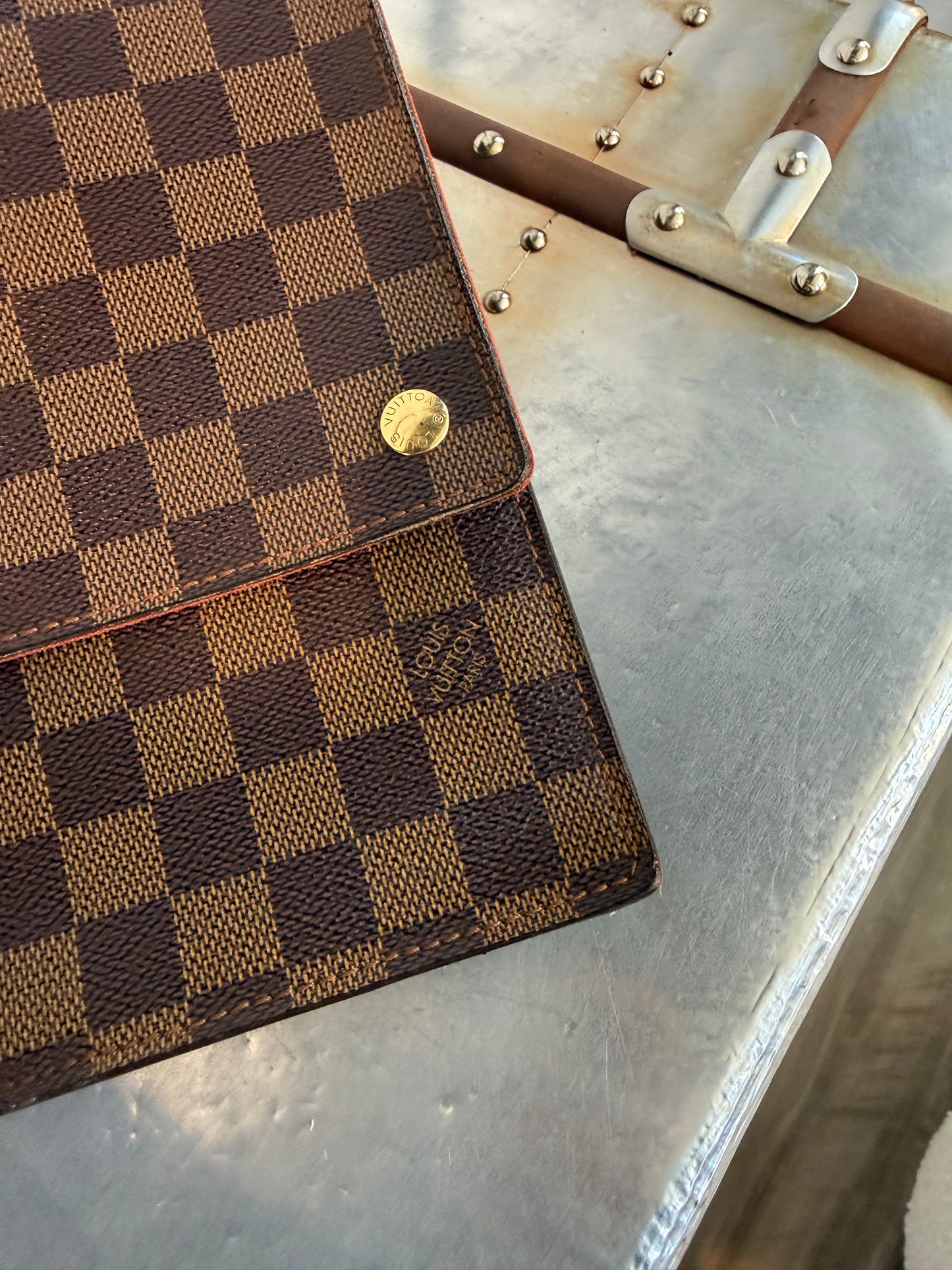 Pre-owned Louis Vuitton Portobello Damier Ebene Shoulder Bag