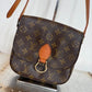Pre-owned Authentic Louis Vuitton Saint Cloud MM Monogram Shoulder / Crossbody Bag