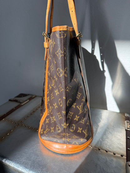 Pre-owned Authentic Louis Vuitton Bucket GM Monogram Shoulder Tote Bag