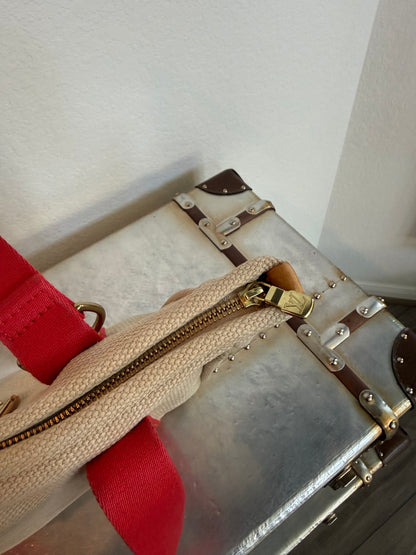 Pre-owned Louis Vuitton Antigua Cabas MM Canvas Shoulder Tote Bag