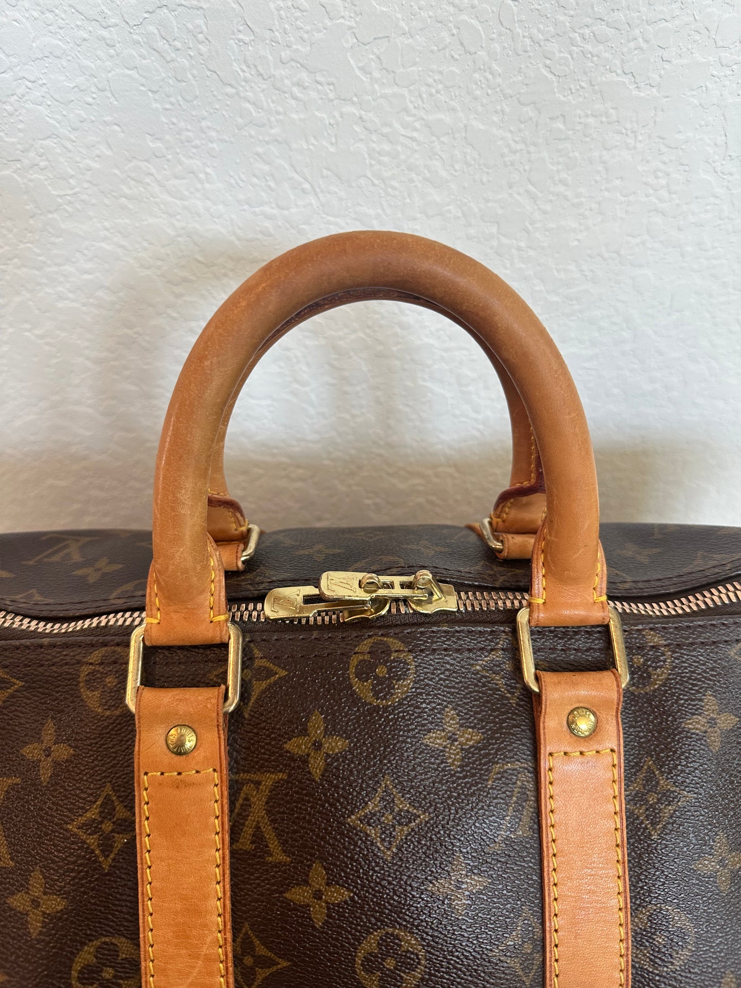 Pre-owned Authentic Louis Vuitton Keepall 45 Monogram Travel Handbag