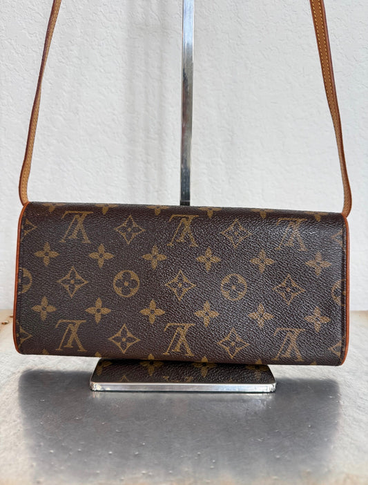 Pre-owned Authentic Louis Vuitton Pochette Twin GM Monogram Shoulder Bag