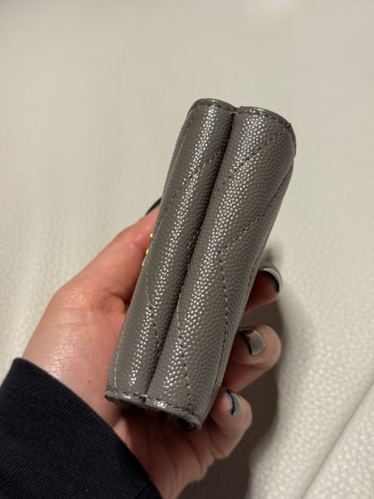 Yves Saint Laurent Cassandra Leather French Wallet
