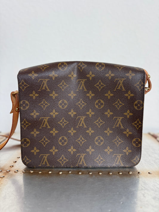 Pre-owned Louis Vuitton Cartouchiere GM Monogram Shoulder / Crossbody Bag