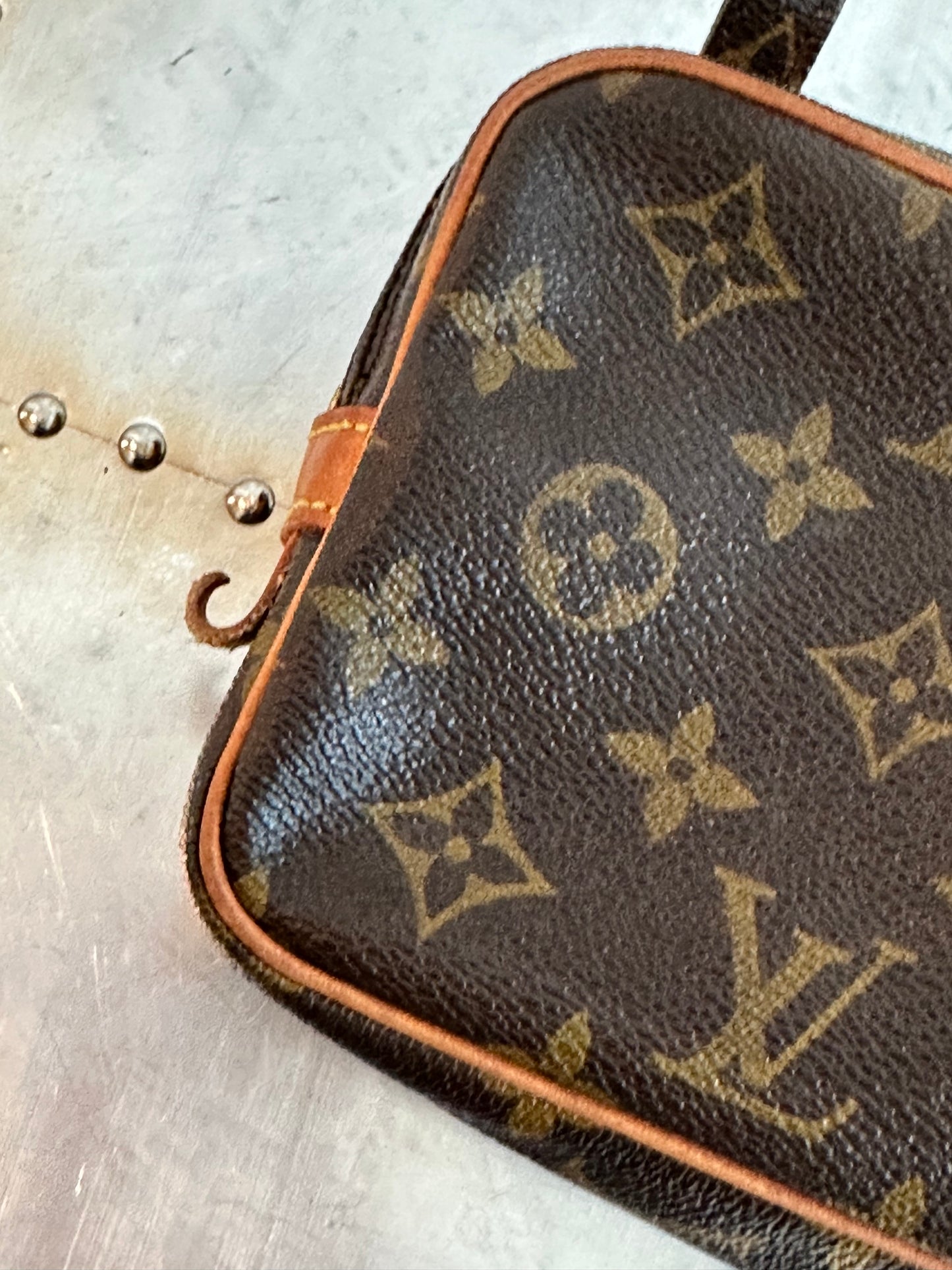 Pre-owned Authentic Louis Vuitton Marly Bandouliere Monogram Crossbody Bag