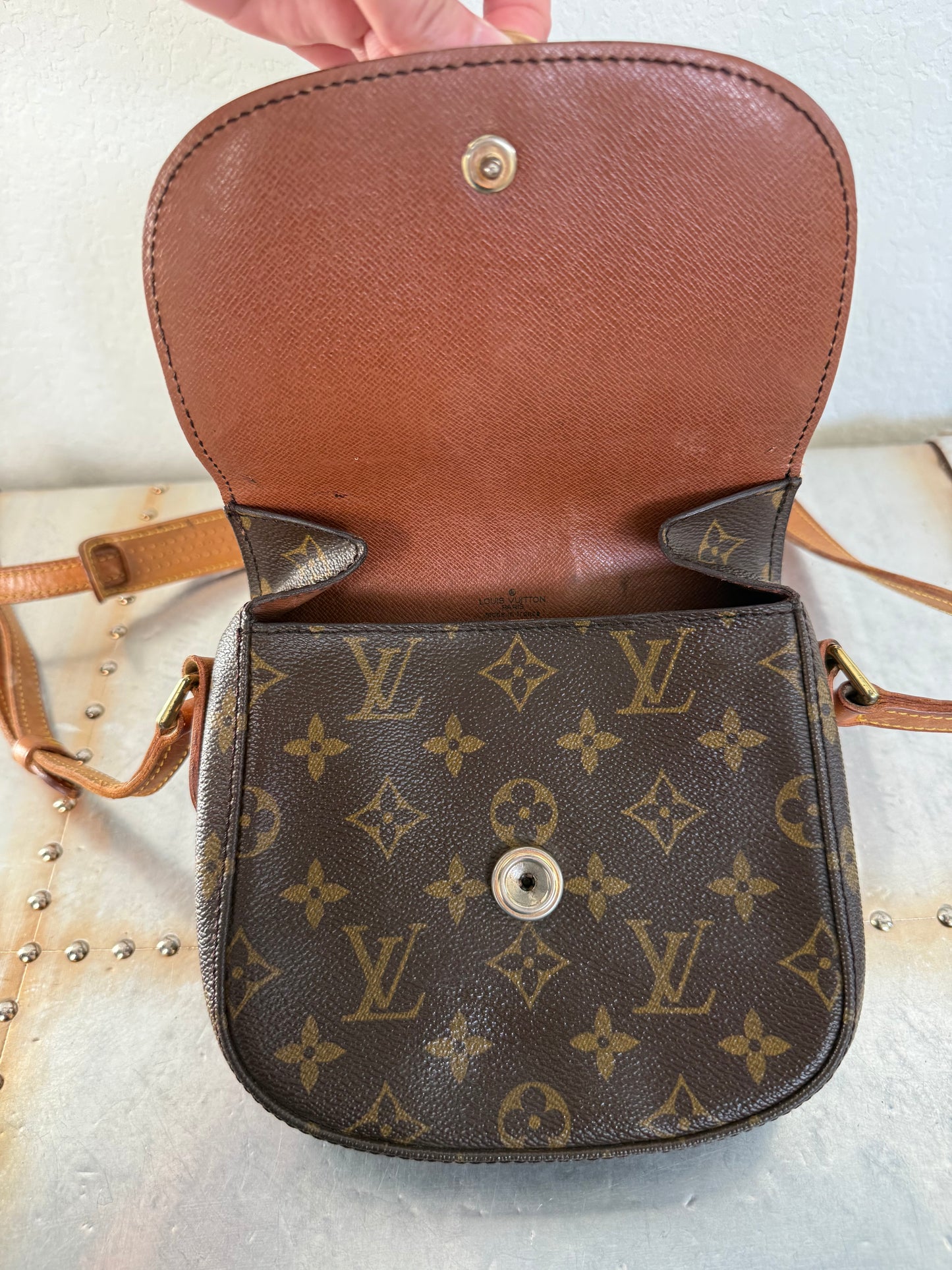 Pre-owned Authentic Louis Vuitton Saint Cloud PM Monogram Shoulder / Crossbody Bag