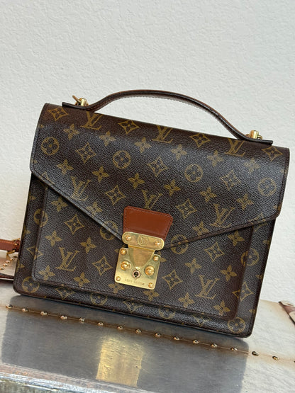 Pre-owned Authentic Louis Vuitton Monceau 28 Monogram Shoulder / Crossbody Bag