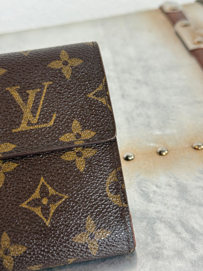 Pre-owned Authentic Louis Vuitton Porte Tresor Etui Papier Monogram Trifold Wallet