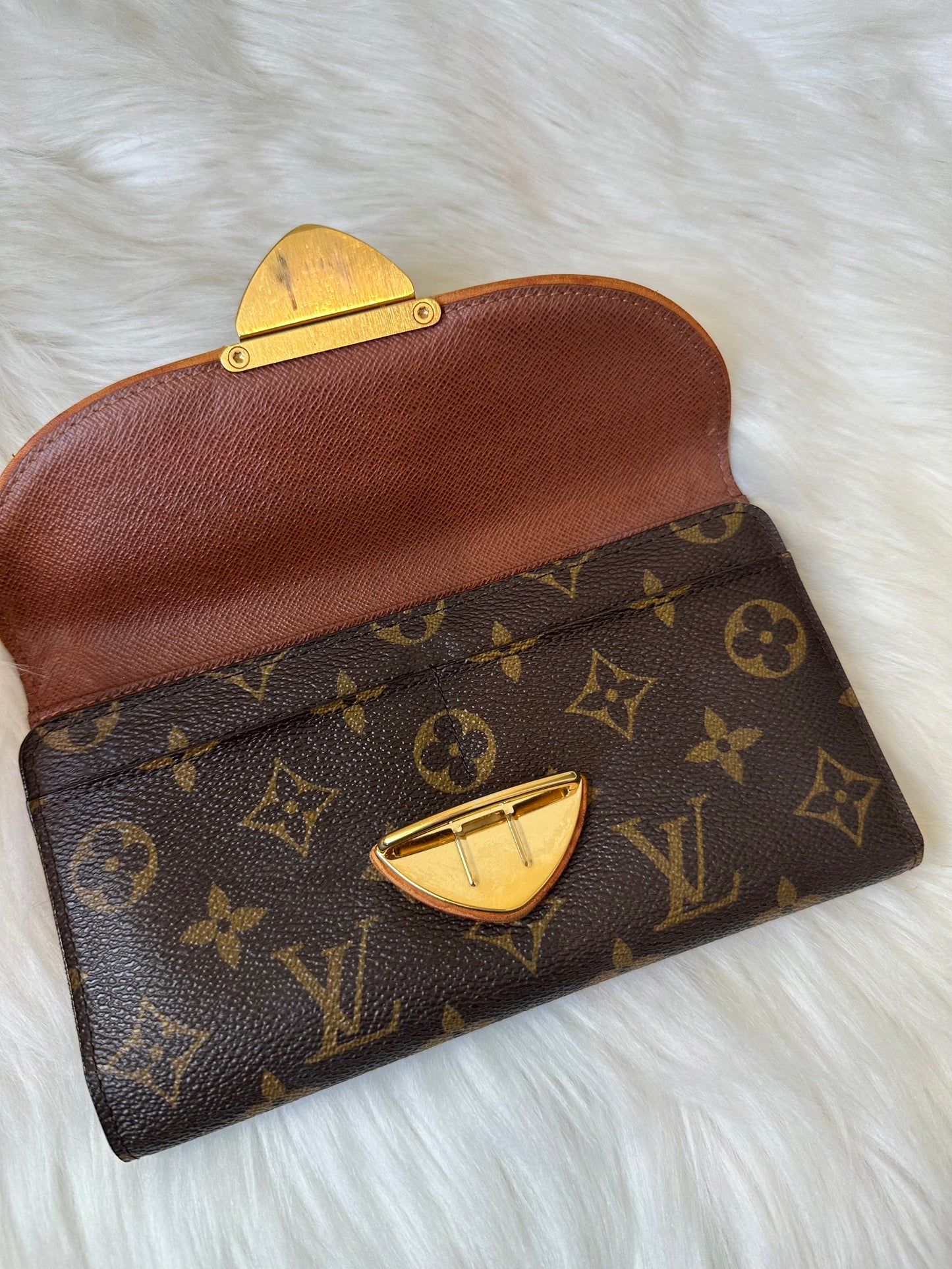 Pre-owned Authentic Louis Vuitton Eugenie Monogram Long Wallet