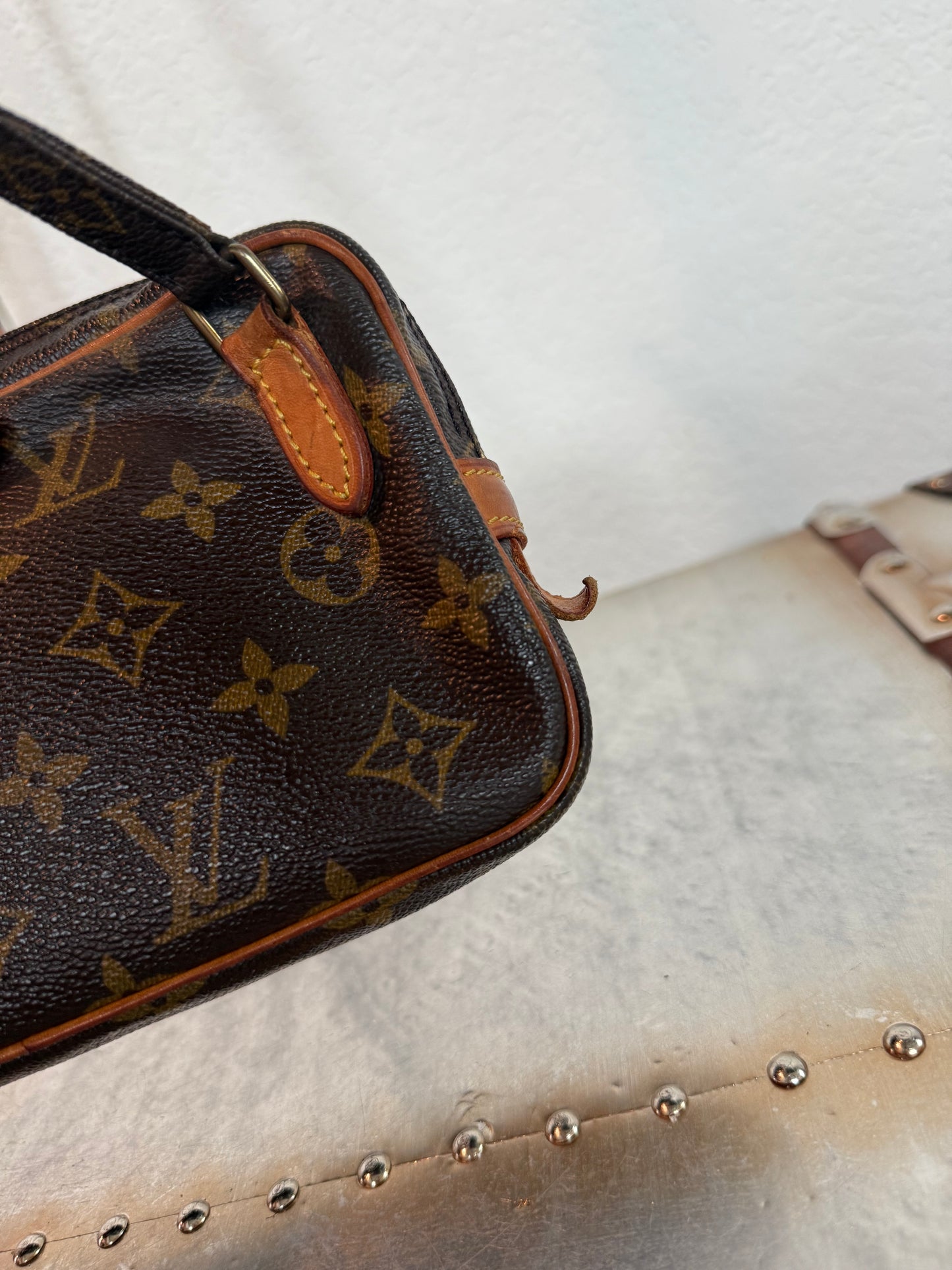 Pre-owned Authentic Louis Vuitton Marly Bandouliere Monogram Crossbody Bag