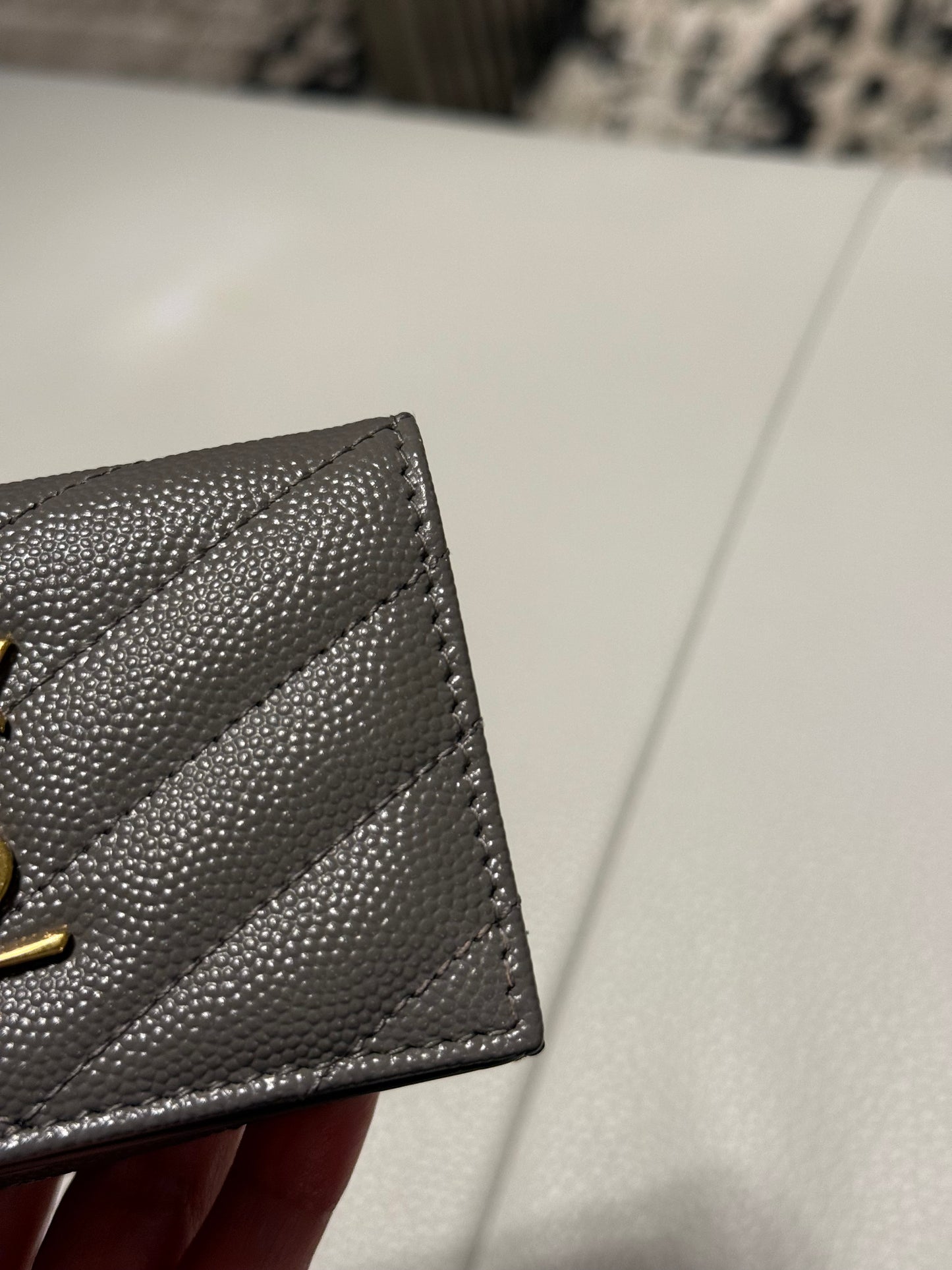 Yves Saint Laurent Cassandra Leather French Wallet