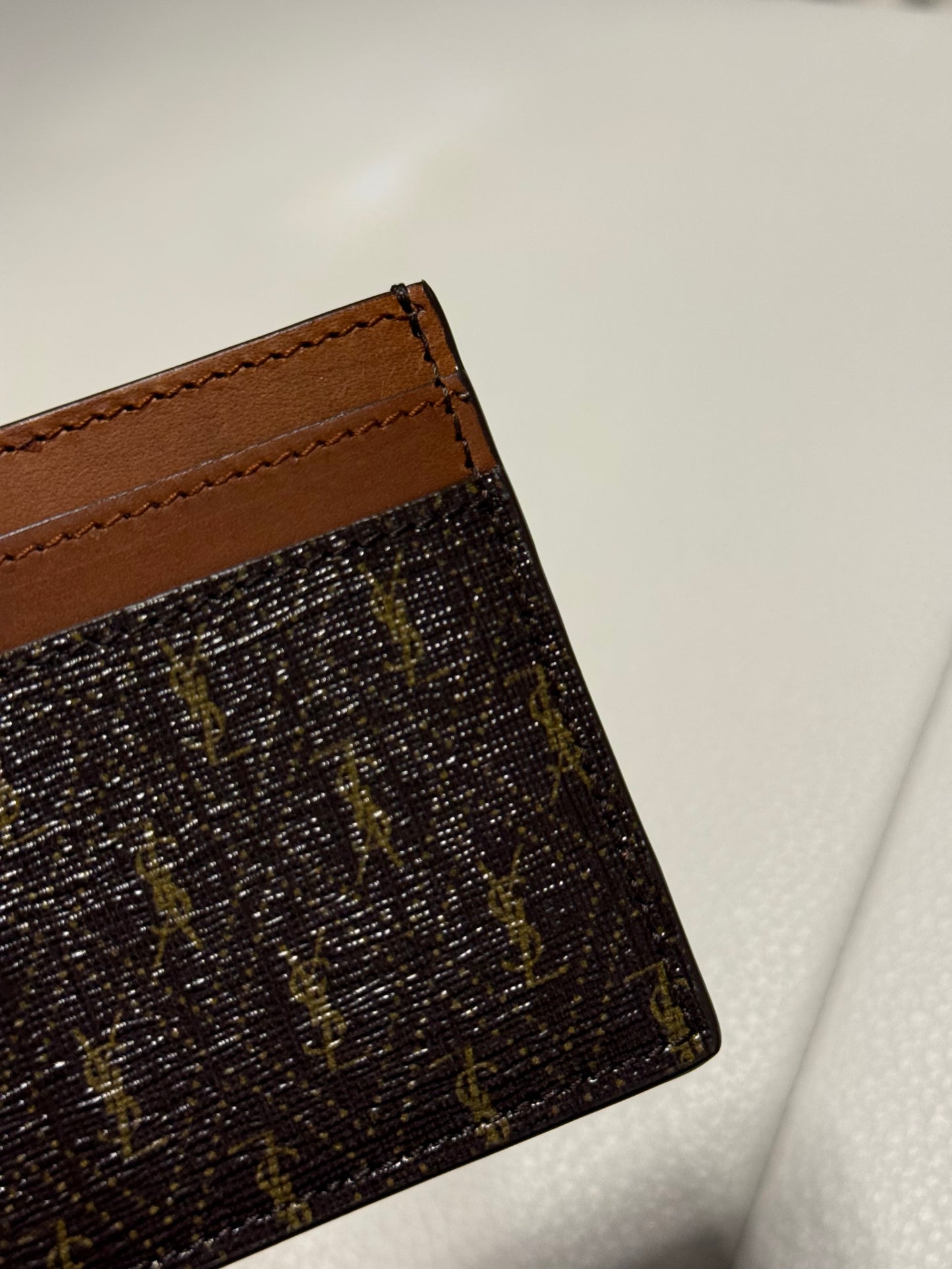 Yves Saint Laurent Canvas Card holder / Card Case / Wallet