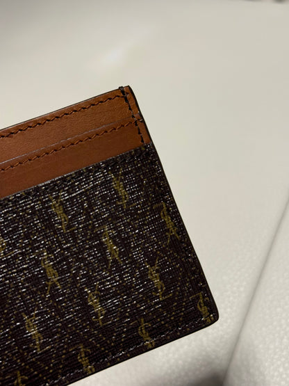 Yves Saint Laurent Canvas Card holder / Card Case / Wallet