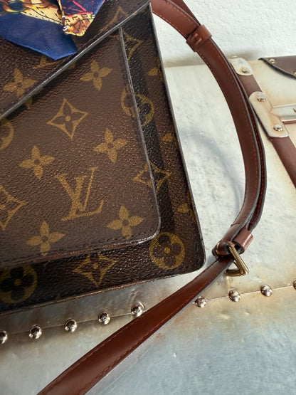 Pre-owned Authentic Louis Vuitton Monceau 28 Monogram Shoulder / Crossbody Bag