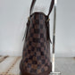 Pre-owned Authentic Louis Vuitton Bucket Damier Ebene Shoulder Bag