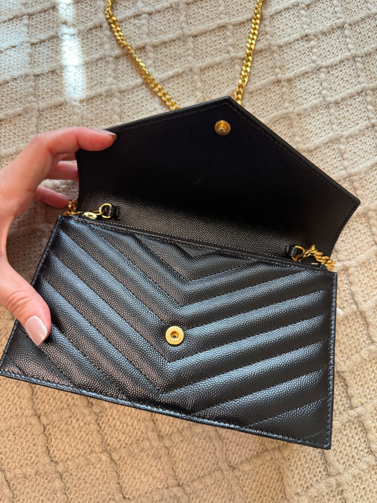 Saint Laurent (YSL) Monogram Envelope Chain