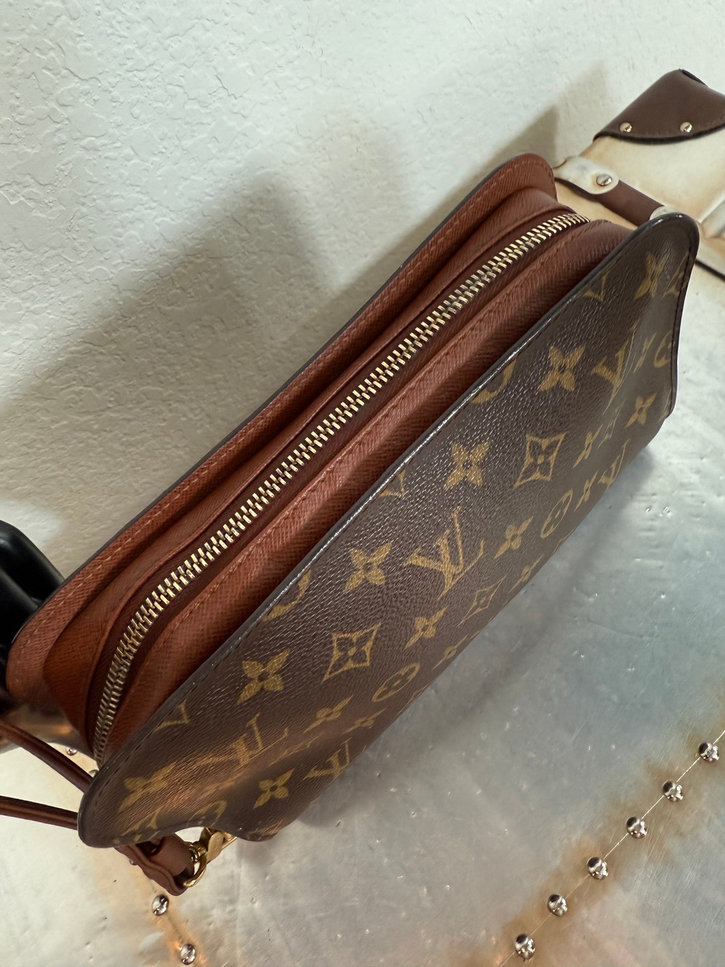 Pre-owned Authentic Louis Vuitton Monogram Orsay Clutch Handbag