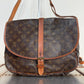 Pre-owned Authentic Louis Vuitton Monogram Saumur 35 Crossbody Bag