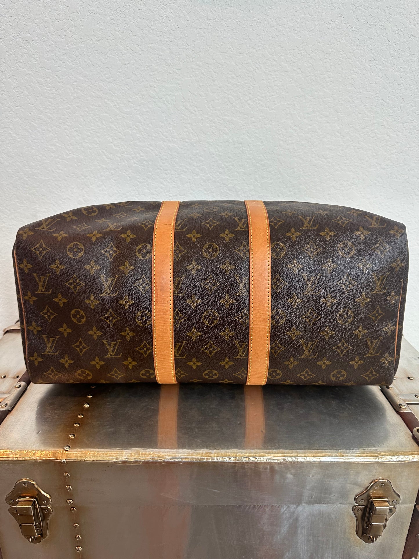 Pre-owned Authentic Louis Vuitton Keepall 45 Monogram Travel Handbag