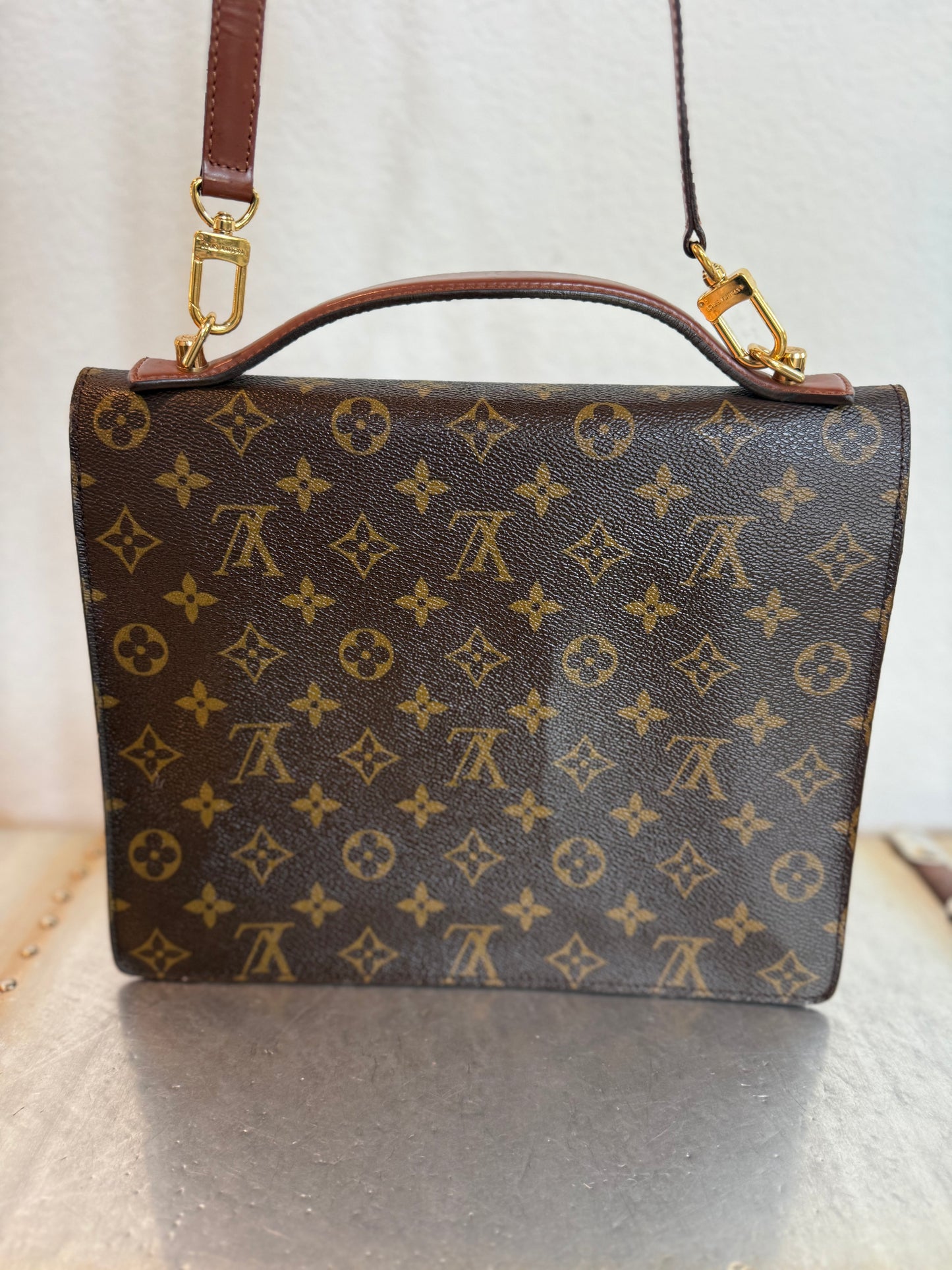 Pre-owned Authentic Louis Vuitton Monceau 28 Monogram Shoulder / Crossbody Bag