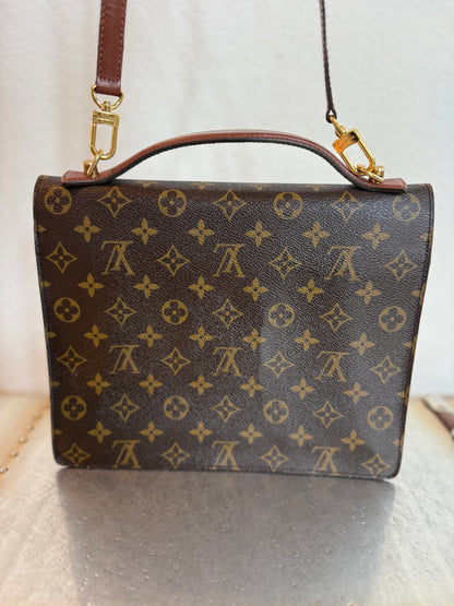 Pre-owned Authentic Louis Vuitton Monceau 28 Monogram Shoulder / Crossbody Bag