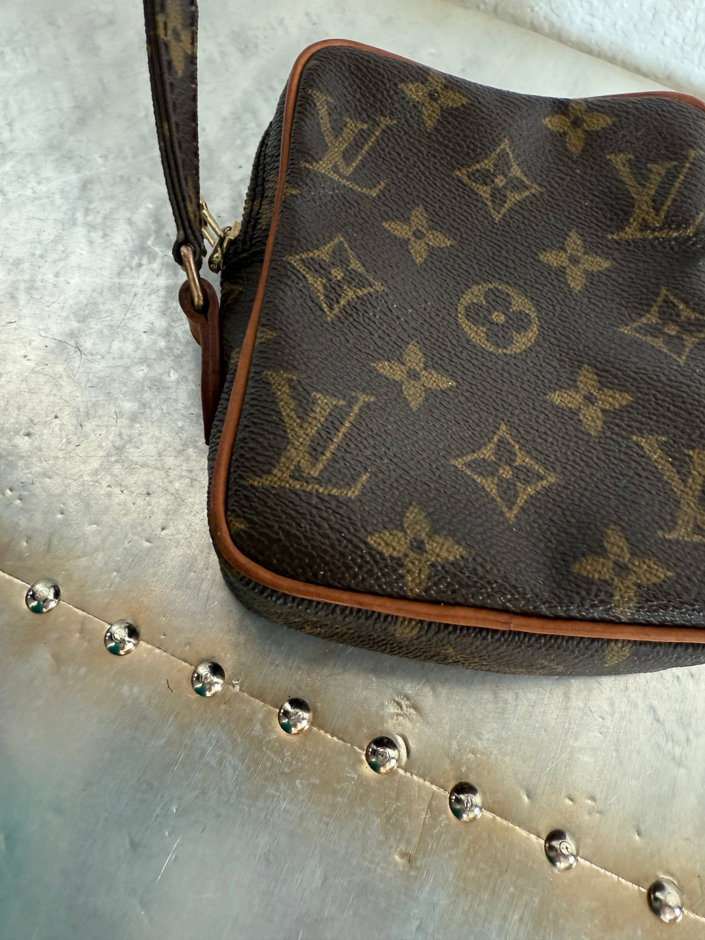 Pre-owned Louis Vuitton Mini Danube Monogram Crossbody Bag