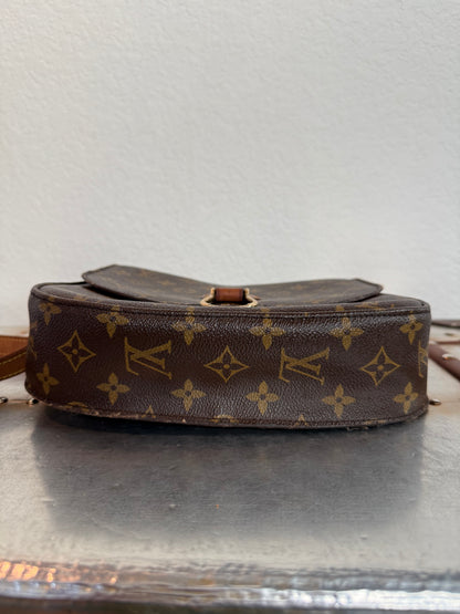 Pre-owned Authentic Louis Vuitton Saint Cloud GM Monogram Crossbody Bag