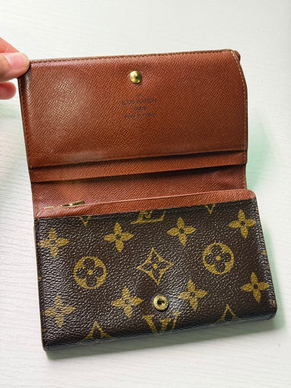 Pre-owned Authentic Louis Vuitton Porte Monnaie Monogram Billet Wallet