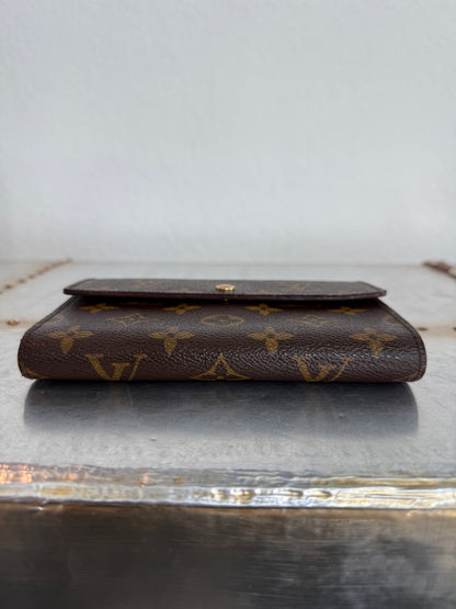 Pre-owned Authentic Louis Vuitton Porte Tresor Etui Papier Monogram Trifold Wallet