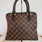 Pre-owned Authentic Louis Vuitton Brera Damier Ebene Handbag