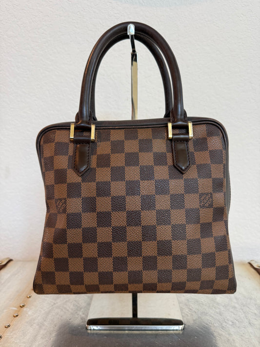 Pre-owned Authentic Louis Vuitton Brera Damier Ebene Handbag