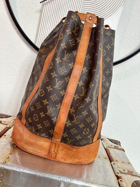 Pre-owned Authentic Louis Vuitton Randonnee GM Monogram Backpack