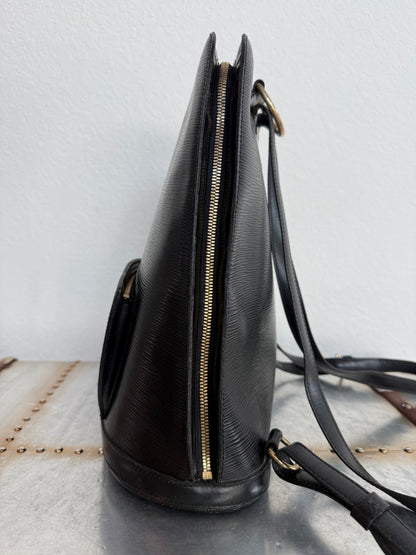 Pre-owned Authentic Louis Vuitton Gobelins Epi Black Backpack