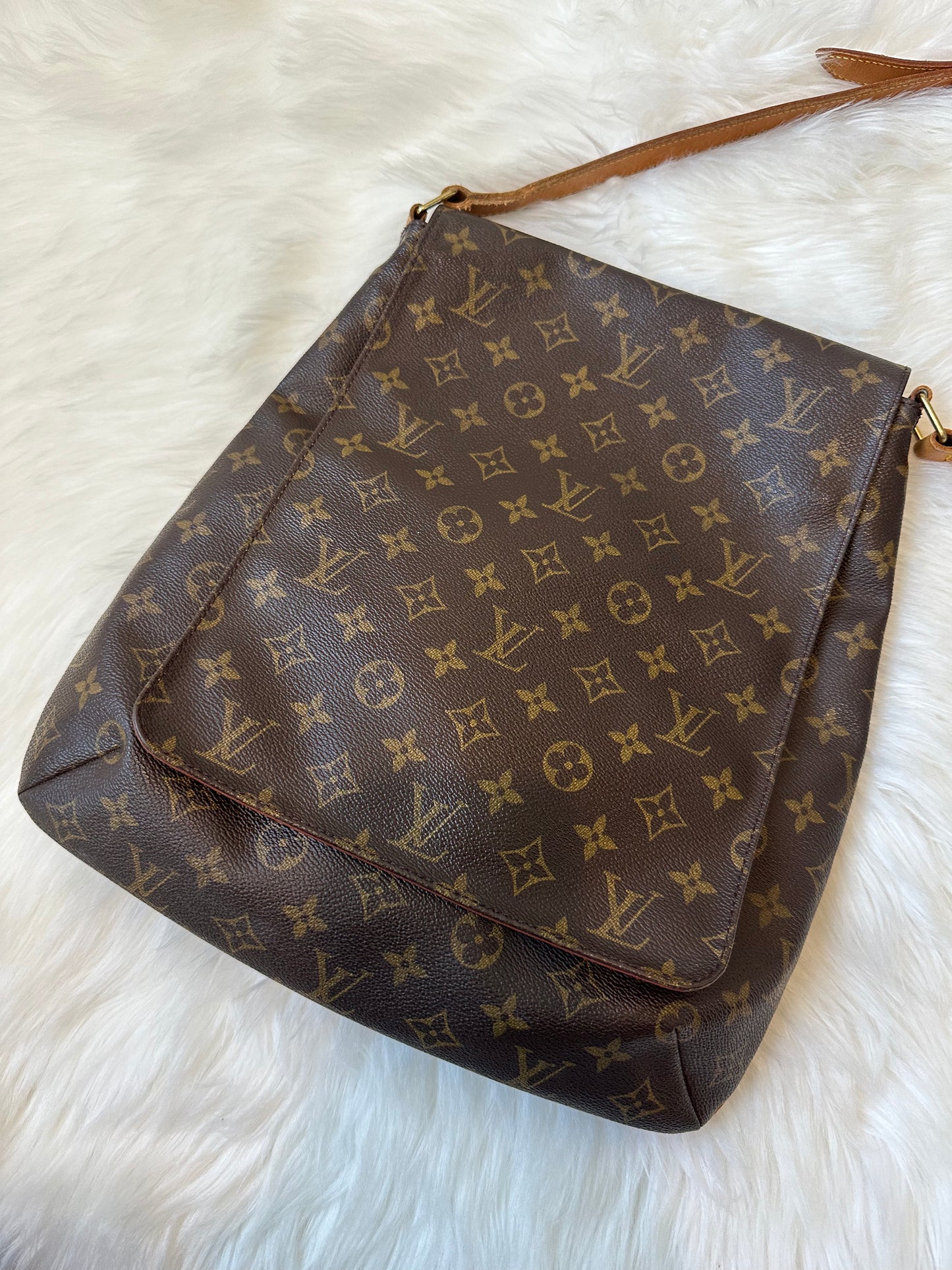 Pre-owned Authentic Louis Vuitton Musette Salsa GM Monogram Shoulder / Crossbody Bag