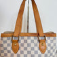 Pre-owned Louis Vuitton Hampstead PM Damier Azur Tote / Shoulder Bag