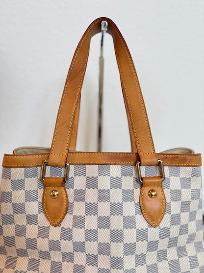 Pre-owned Louis Vuitton Hampstead PM Damier Azur Tote / Shoulder Bag