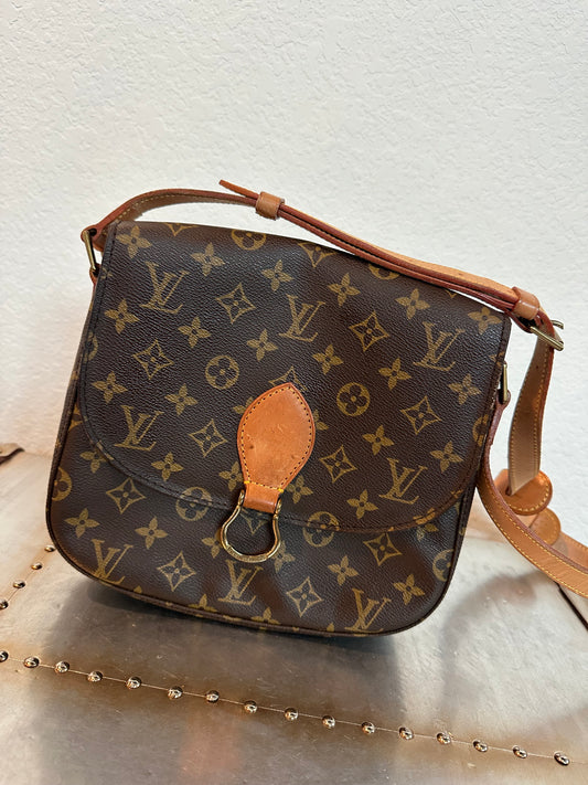 Pre-owned Authentic Louis Vuitton Saint Cloud GM Monogram Crossbody Bag