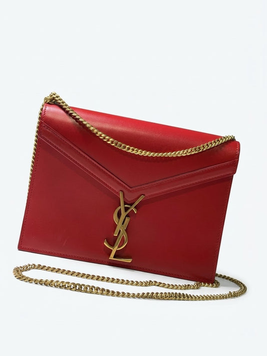 SAINT LAURENT
Grain De Poudre Monogram Cassandra
Clasp Shoulder Crossbody Bag