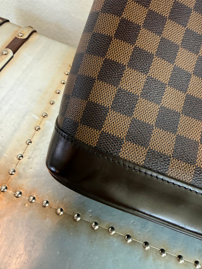 Pre-owned Authentic Louis Vuitton Alma PM Damier Ebene Handbag
