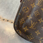 Pre-owned Authentic Louis Vuitton Saint Cloud MM Monogram Shoulder / Crossbody Bag