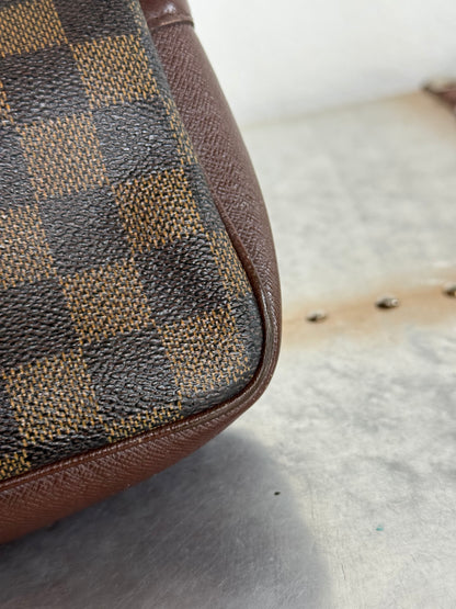 Pre-owned Authentic Louis Vuitton Damier Ebene Trousse Pochette Handbag