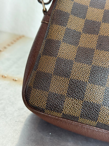 Pre-owned Authentic Louis Vuitton Damier Ebene Trousse Pochette Handbag